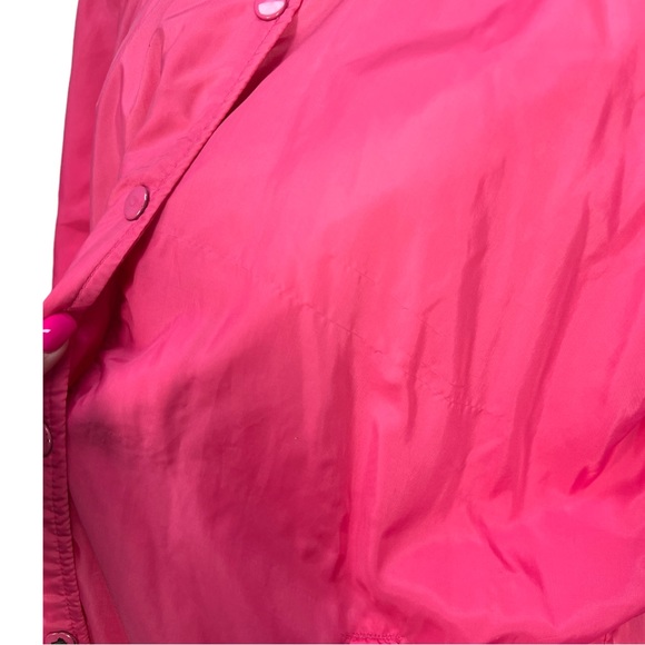 Vintage 70's/80's Pink SEARS Nylon Snap Button Windbreaker Size XL - Picture 3 of 15